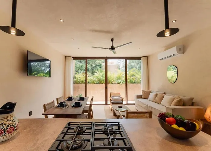 Stylish 2br Jungle Retreat With Plunge Pool & Rooftop Apartment Tulum